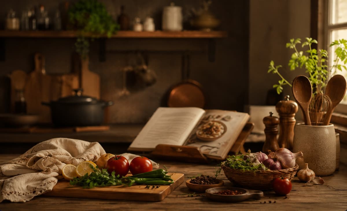 Authentic cooking with fresh spices and ingredients